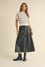 Load image into Gallery viewer, Davey Striped Mock-Neck Sweater Top