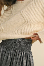 Load image into Gallery viewer, Classic Cream Cable Knit Sweater