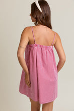Load image into Gallery viewer, Cherry Gingham Mini Dress