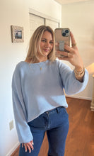 Load image into Gallery viewer, Piper Blue Rib Knit Sweater