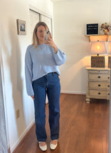 Load image into Gallery viewer, Piper Blue Rib Knit Sweater