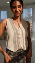 Load image into Gallery viewer, Chandler Linen Vest Top