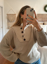 Load image into Gallery viewer, Sweet Home Henley Sweater / BEST SELLER