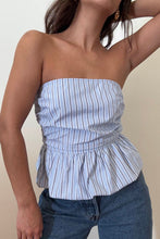 Load image into Gallery viewer, Penny Strapless Bubble Hem Top