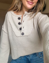 Load image into Gallery viewer, Sweet Home Henley Sweater / BEST SELLER