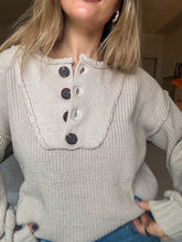 Load image into Gallery viewer, Sweet Home Henley Sweater / BEST SELLER