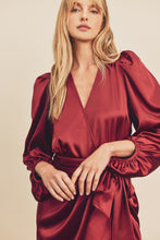 Load image into Gallery viewer, Wrapped In Red Holiday Dress