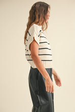 Load image into Gallery viewer, Davey Striped Mock-Neck Sweater Top
