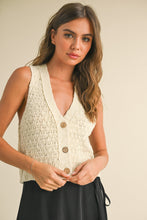 Load image into Gallery viewer, Austin Button Down Knitted Vest
