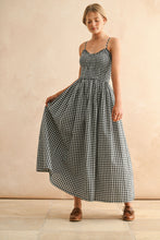 Load image into Gallery viewer, Nori Gingham Print Maxi Dress
