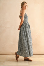 Load image into Gallery viewer, Nori Gingham Print Maxi Dress
