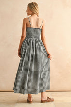 Load image into Gallery viewer, Nori Gingham Print Maxi Dress
