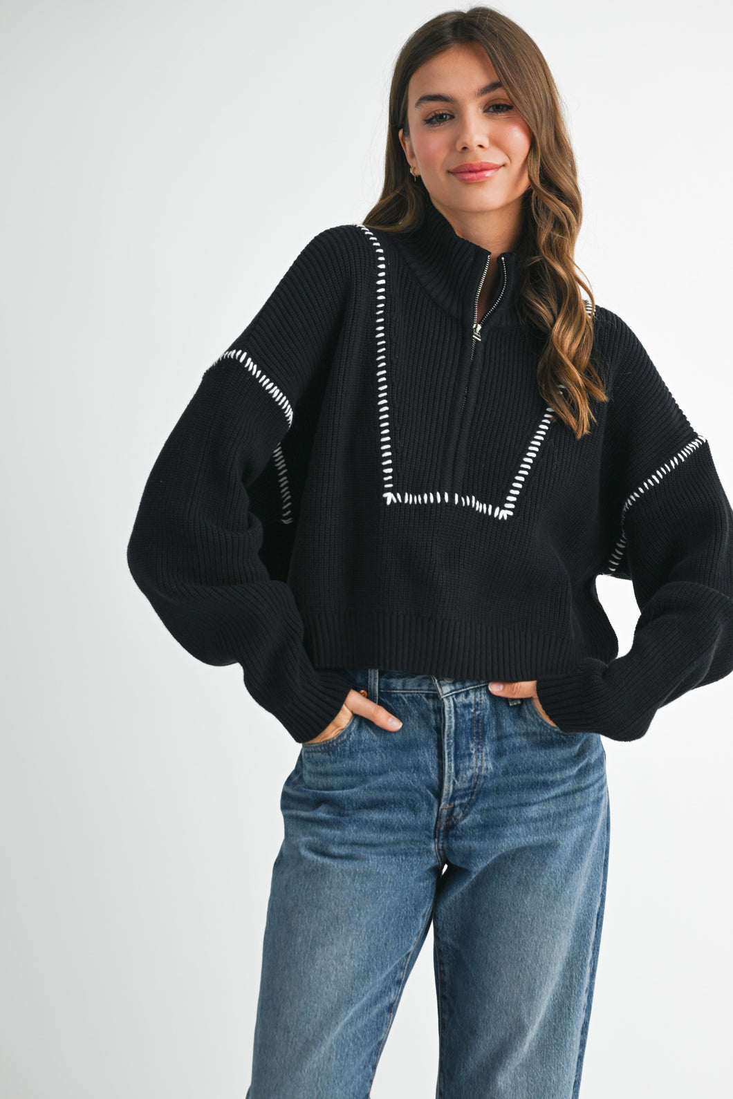 Covington Quarter Zip Sweater