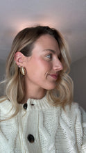 Load image into Gallery viewer, Croissant Oval Stud Earrings - Gold
