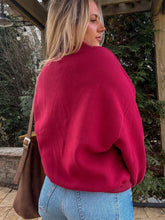 Load image into Gallery viewer, Scarlet Vintage V-neck Pullover
