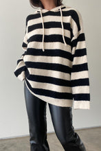 Load image into Gallery viewer, Copenhagen Striped Hooded Sweater

