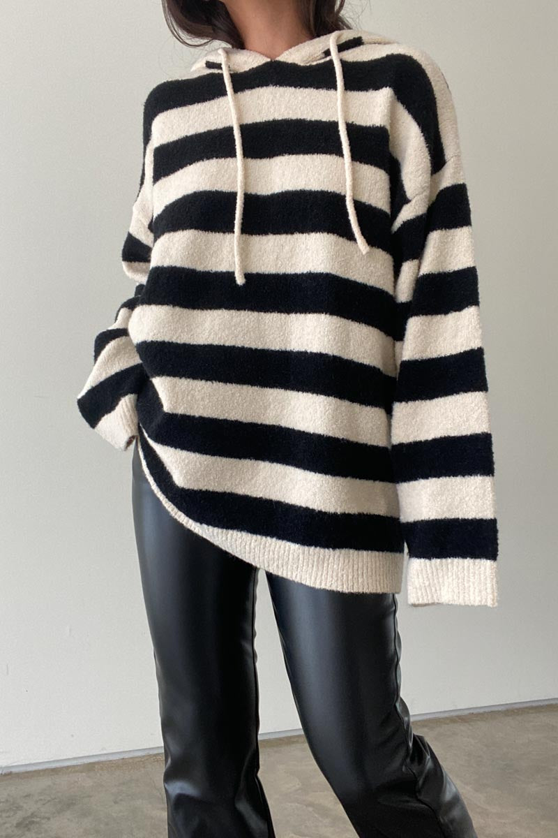 Copenhagen Striped Hooded Sweater