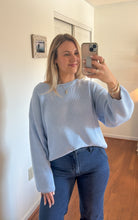 Load image into Gallery viewer, Piper Blue Rib Knit Sweater
