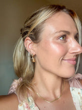 Load image into Gallery viewer, Gold Dipped Textured Teardrop Earrings

