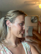 Load image into Gallery viewer, Gold Dipped Textured Teardrop Earrings

