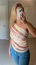 Load image into Gallery viewer, Heaven Multicolor One Shoulder Top
