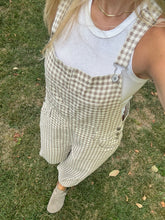 Load image into Gallery viewer, Harvey Gingham Denim Overall

