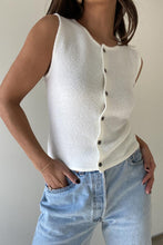 Load image into Gallery viewer, Monica Button Up Sweater Tank
