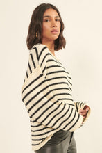 Load image into Gallery viewer, Coco Striped Oversized Sweater
