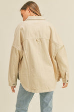 Load image into Gallery viewer, Hubbard Beige Shirt Utility Jacket
