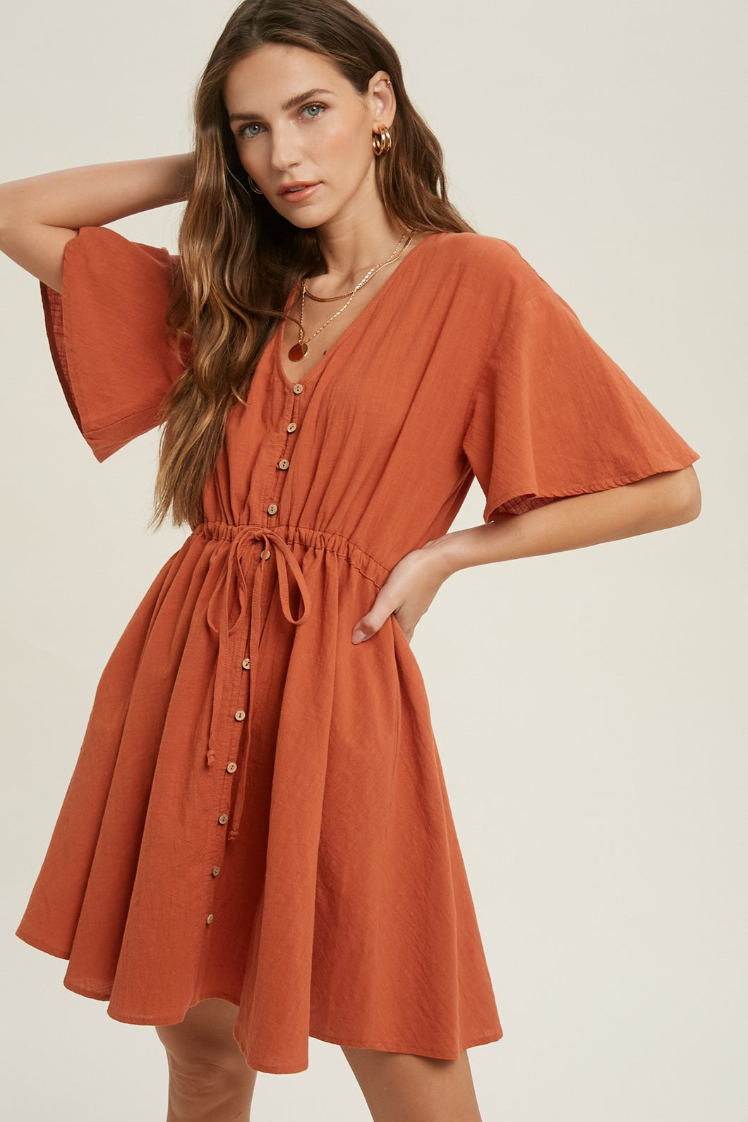 Ruth Button Up Shirt Dress